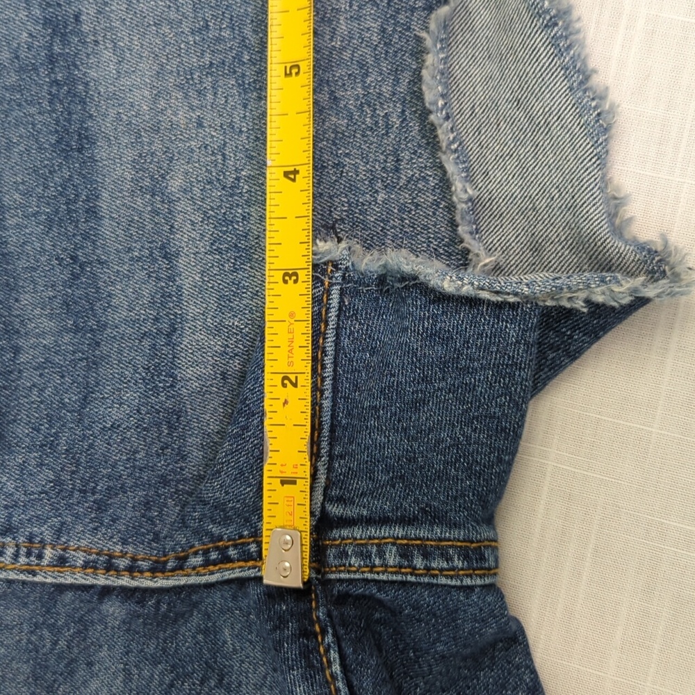 Denizen Levi's high-rise shorts, jean denim cut offs, women's size 10 / 30 - Picture 7 of 15